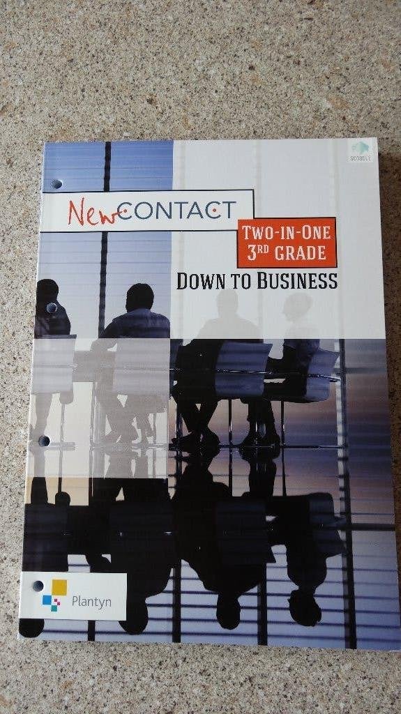 New Contact - Down to Business, Boeken, Schoolboeken, ASO, Engels, Plantyn, Nieuw