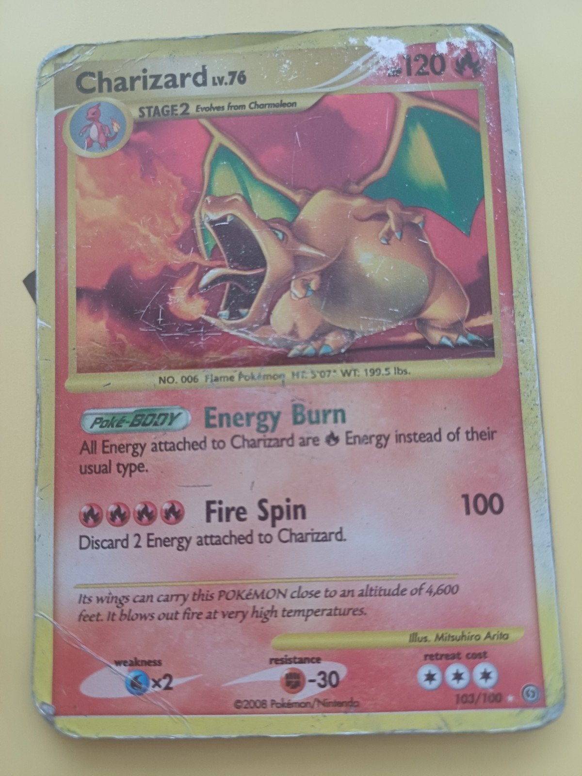 Pokémon kaart charizard, Enlèvement