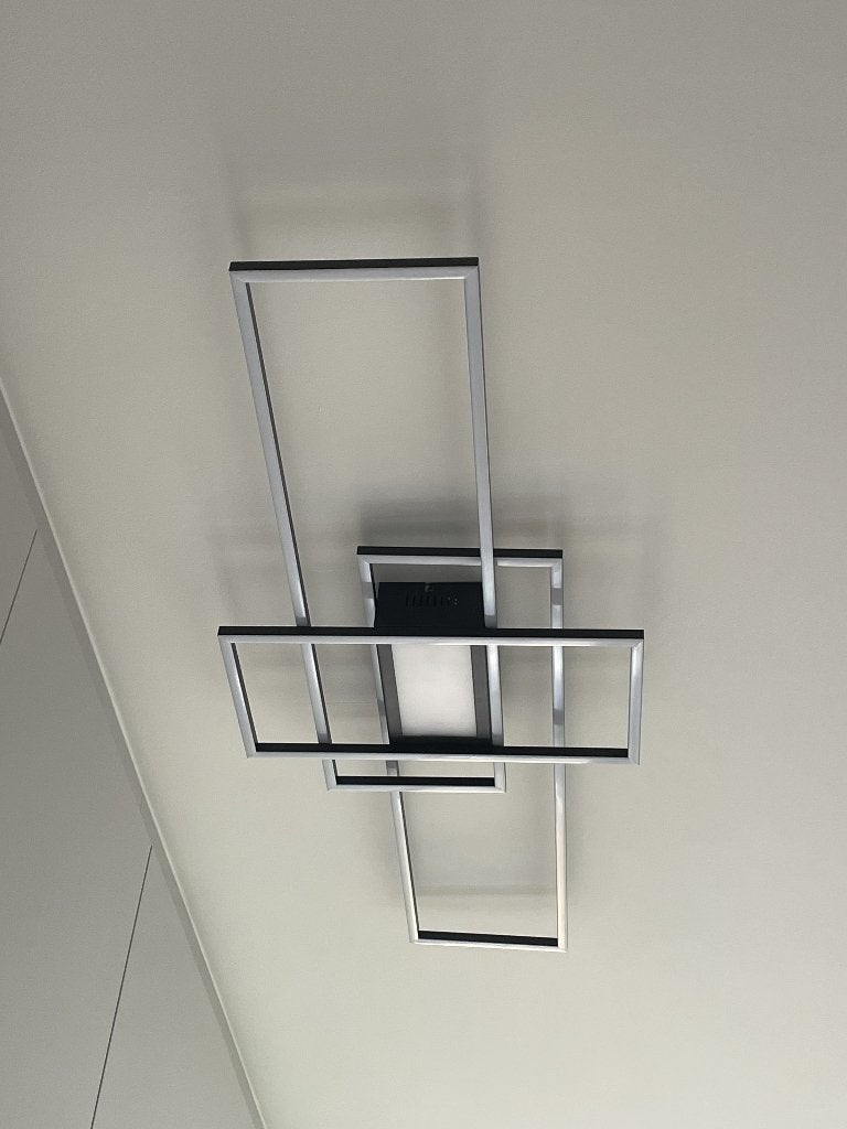 LED plafondlamp, Huis en Inrichting, Ophalen, Modern, Zwart, LED