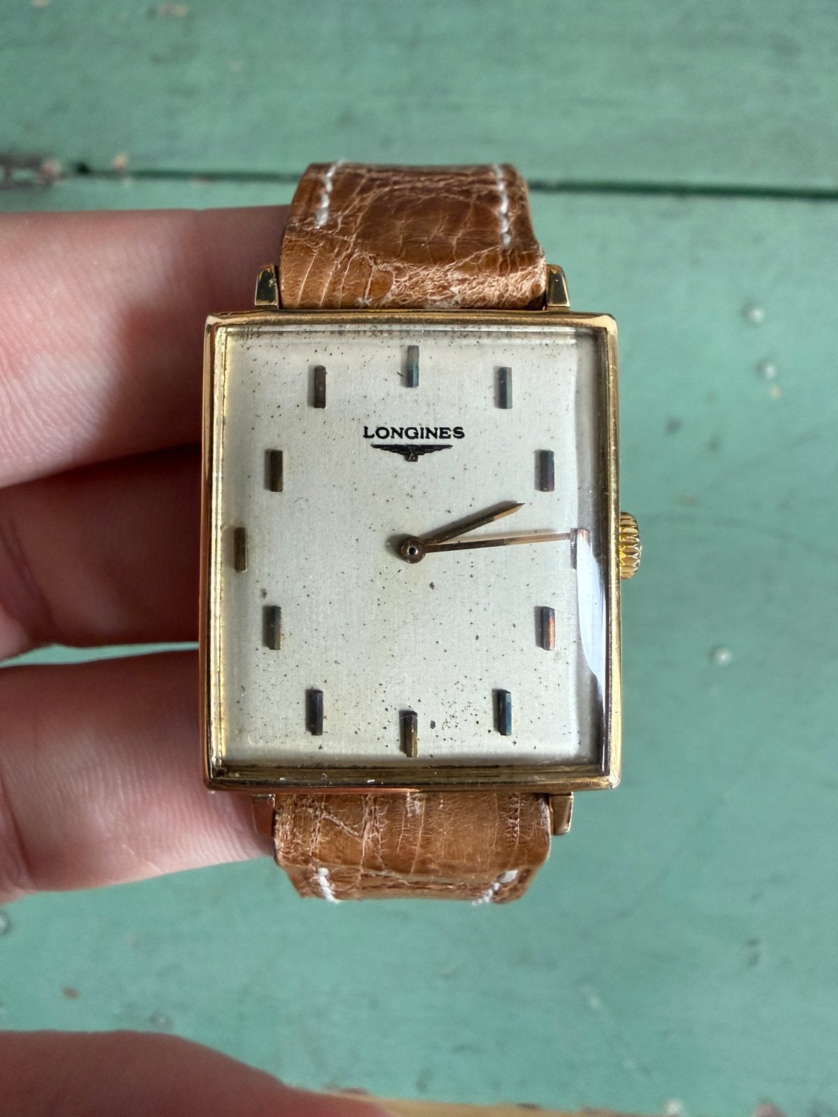 Longunes horloge in 18 karaat goud, Ophalen of Verzenden, Goud, Longines