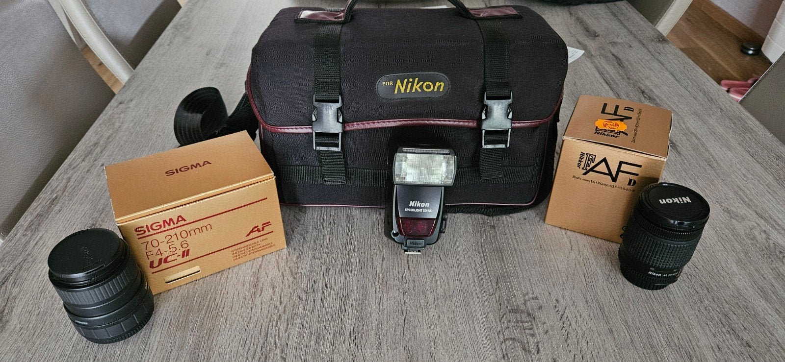 Lenzen + Flitser voor Nikon, TV, Hi-fi & Vidéo, Appareils photo analogiques, Nikon, Enlèvement