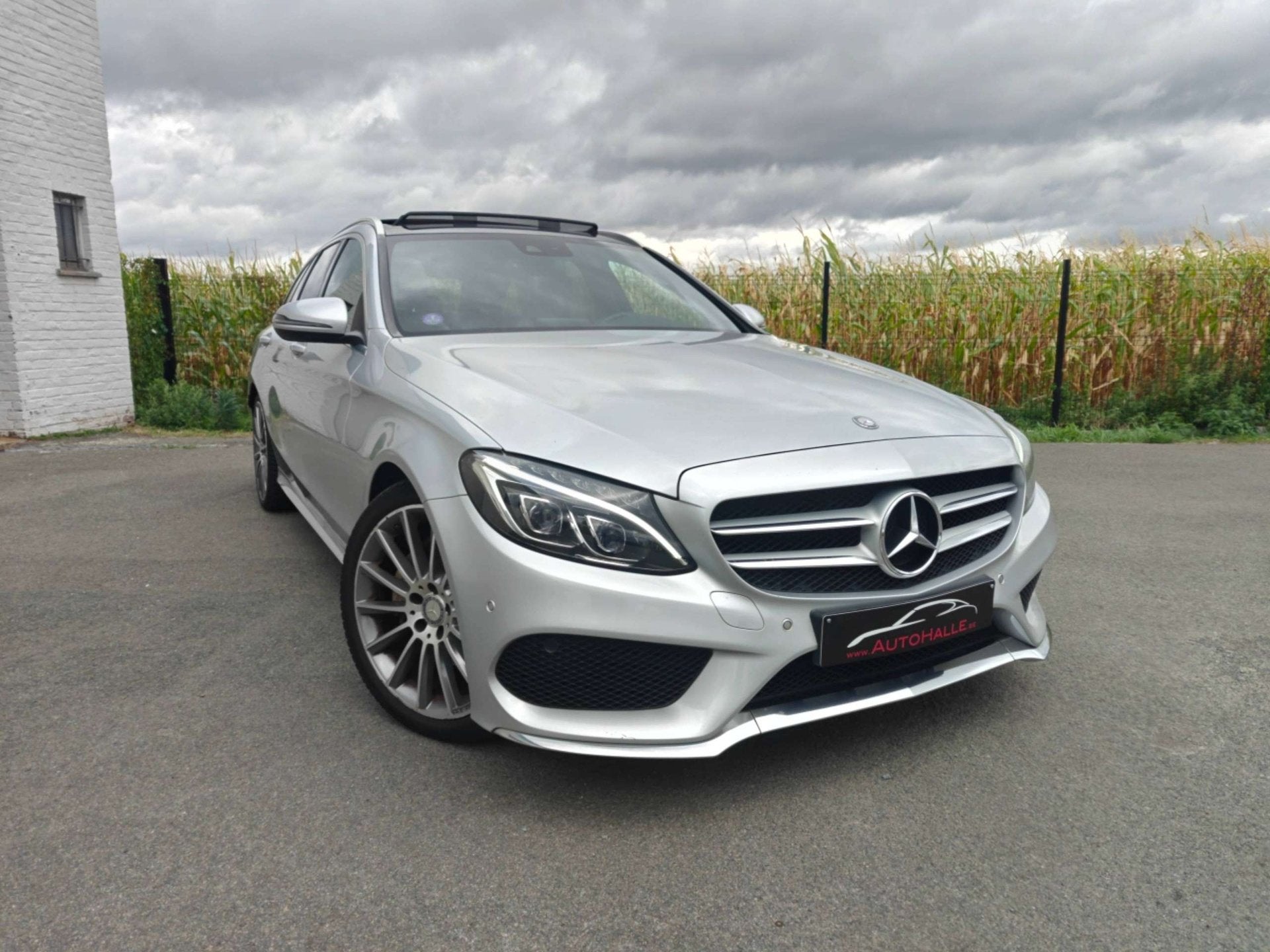 Mercedes-Benz C 200 C 200 d AMG LINE - AUTOMAAT - GPS/LEER/P, Autos, 100 kW, Argent ou Gris, Achat, Euro 6