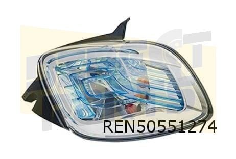 Renault Zoe (1/13-9/19) achterlicht Rechts (met fittingplaat, Neuf, -, Renault, -
