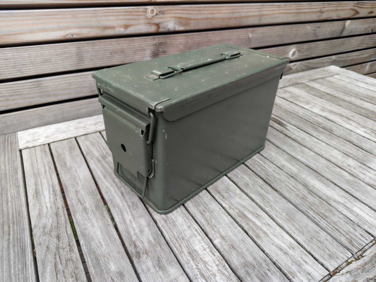boîte de munitions kaki en métal solide, Enlèvement ou Envoi