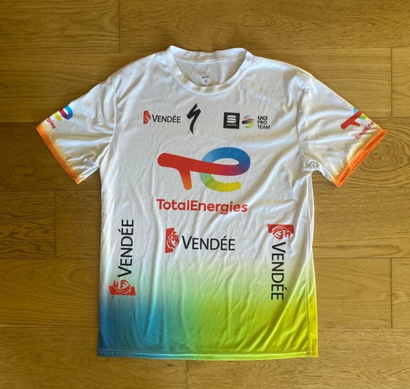 T-shirt Sportful - Team TotalEnergies UCI Pro Team  Taille M, Ophalen of Verzenden, Zo goed als nieuw