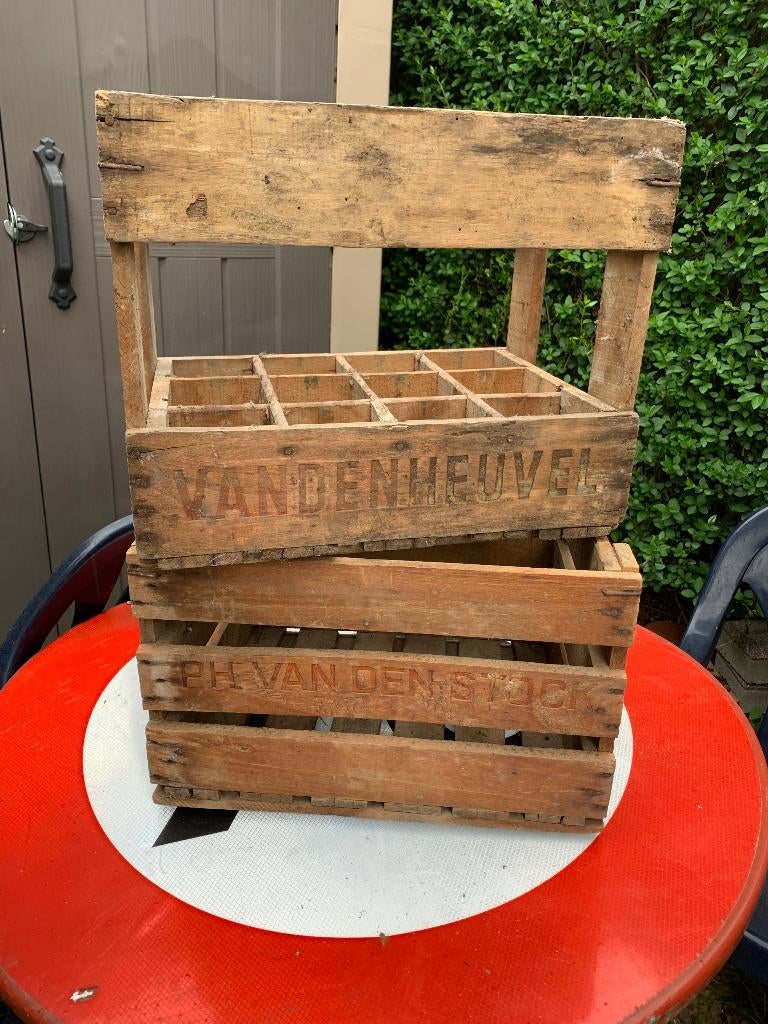 Lot de 2 bacs de GUEUZE Vandenstock & Vandenheuvel, Collections, Enlèvement, Utilisé, Emballage