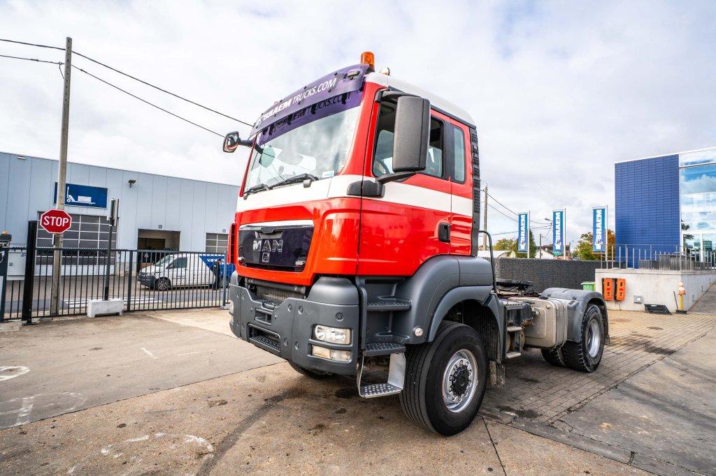 MAN TGS 18.440 BLS 4x4 (+cardan) (bj 2010), Auto's, Vrachtwagens, Vierwielaandrijving, Te koop, Rood, BTW verrekenbaar
