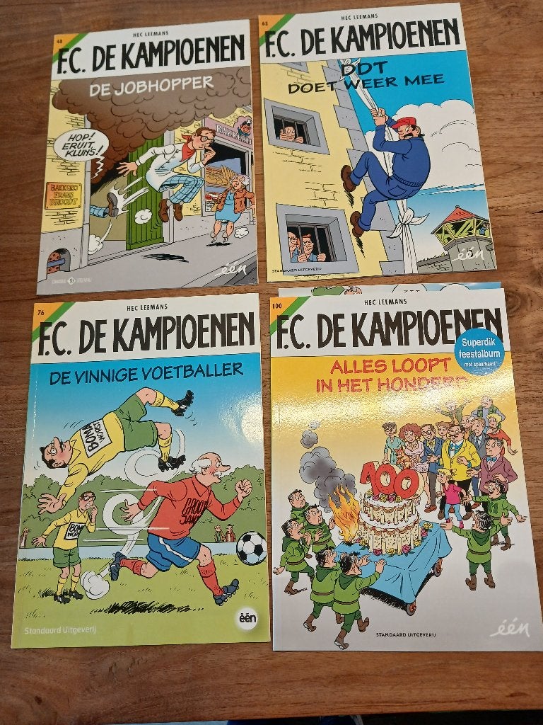 strips FC De Kampioenen, Kiekeboe, Urbanus, Buurtpolitie, Plusieurs BD, Enlèvement, Neuf, Merho