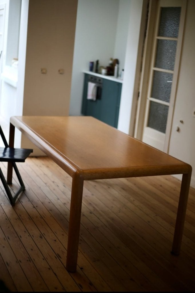 Vintage Design eettafel - Van den Berghe Pauvers, Huis en Inrichting, Ophalen, Gebruikt, Vijf personen of meer, Vintage, minimalistisch, midcentury