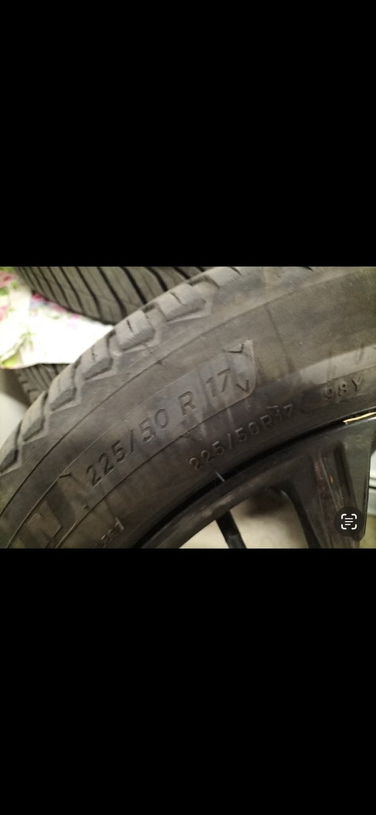 Audi velg + Michelin 225/50R17 winterband voor 1 winter, Ophalen, Gebruikt