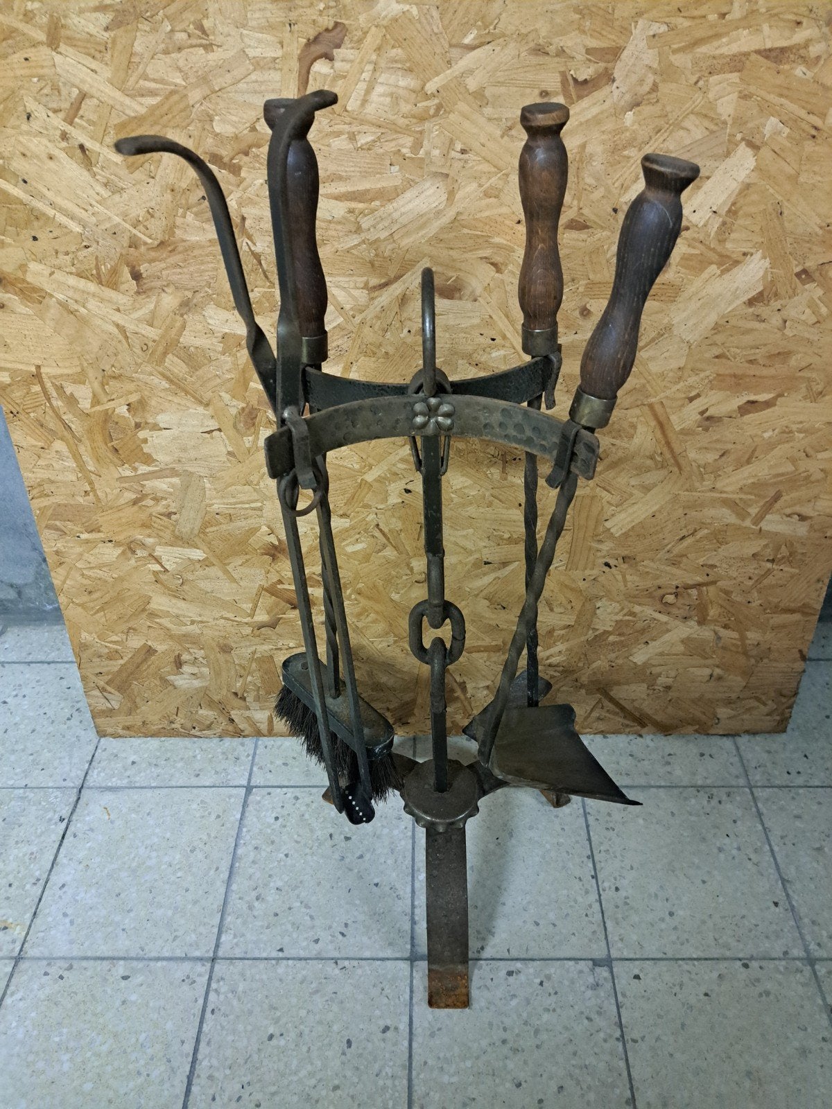Kachelaccessoires Haardset 4-delig, Huis en Inrichting, Ophalen, Gebruikt