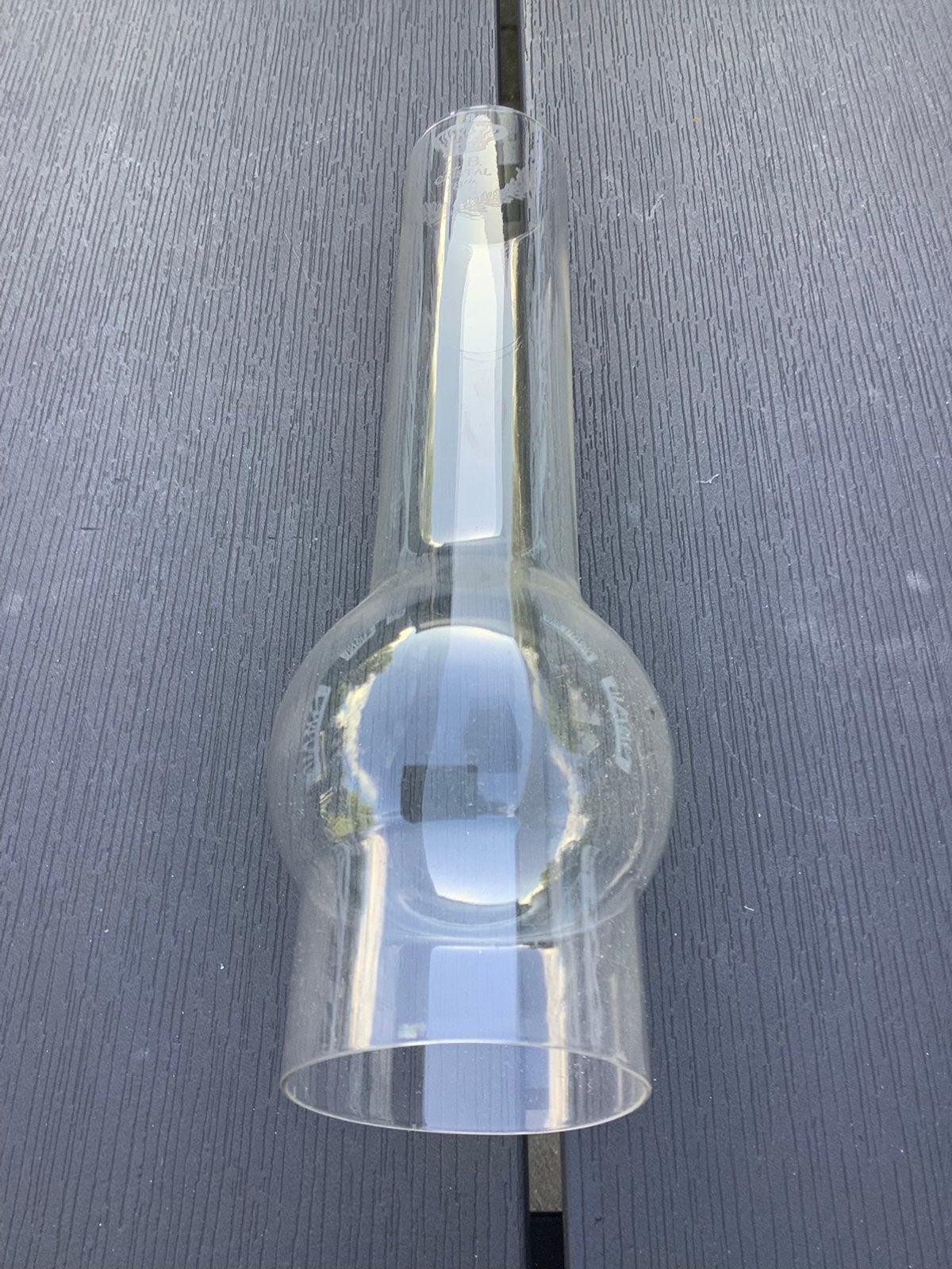 Origineel schoorsteenglas petroleumlamp L&B Cristal (18), Enlèvement