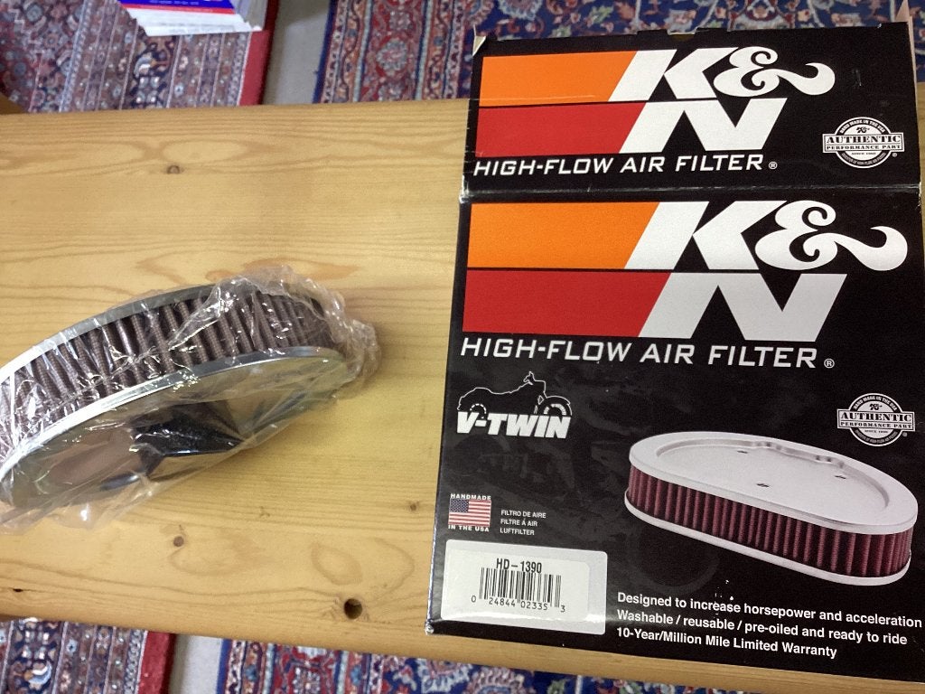 Harley Evo K&N filter 90-99, Motoren, Onderdelen | Harley-Davidson, Ophalen, Nieuw