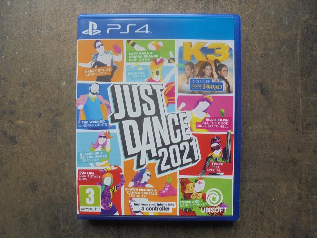 Just Dance 2021 voor PS4 (zie foto's), Games en Spelcomputers, Muziek, Gebruikt, Verzenden, 3 spelers of meer