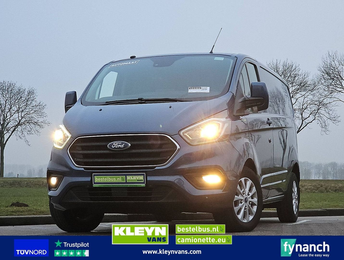 Ford TRANSIT CUSTOM 2.0 L1H1 Navi Camera AC!, Automaat, Blauw, Bedrijf, Diesel