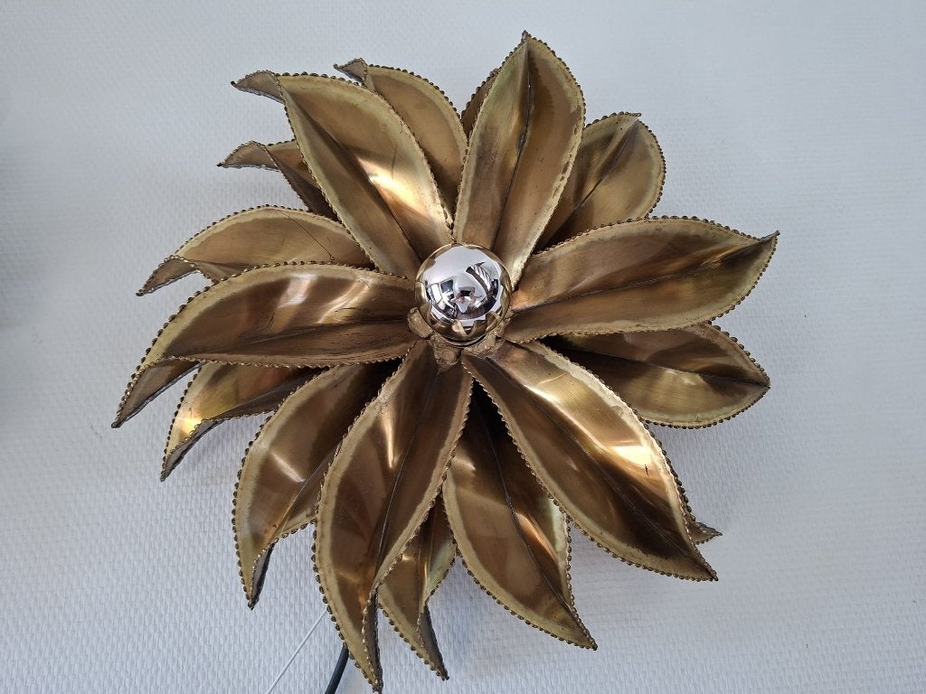 Lampes Fleur d'Agave, Maison Jansen, CHRISTIAN TECHOUEYRES., Enlèvement ou Envoi