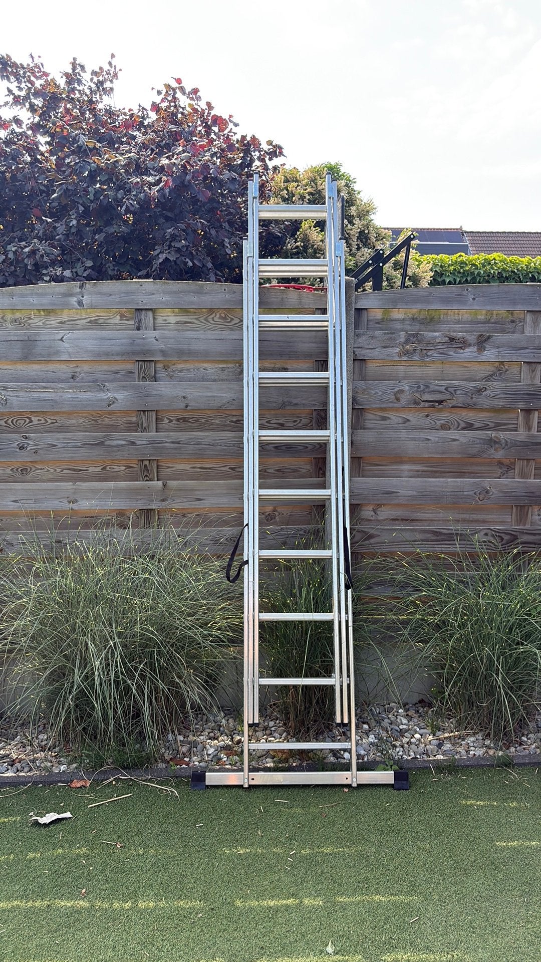 Ladder aluminium, Doe-het-zelf en Bouw, Ladders en Trappen, Ophalen, Zo goed als nieuw, Ladder