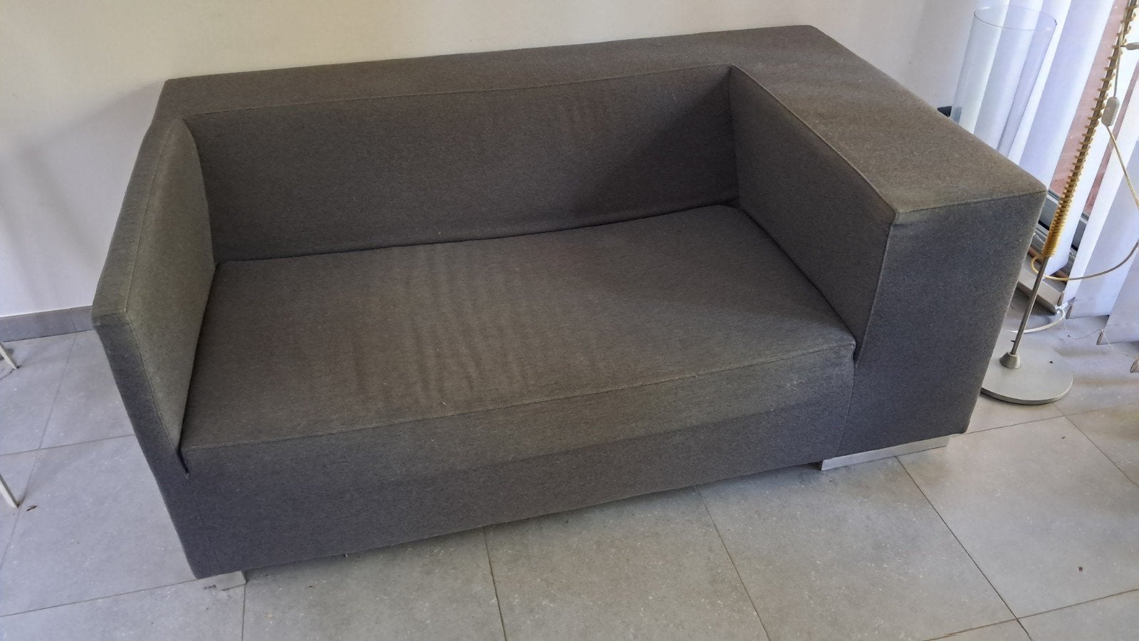 Tweezit en éénzit sofa grijs JongFarm, Enlèvement