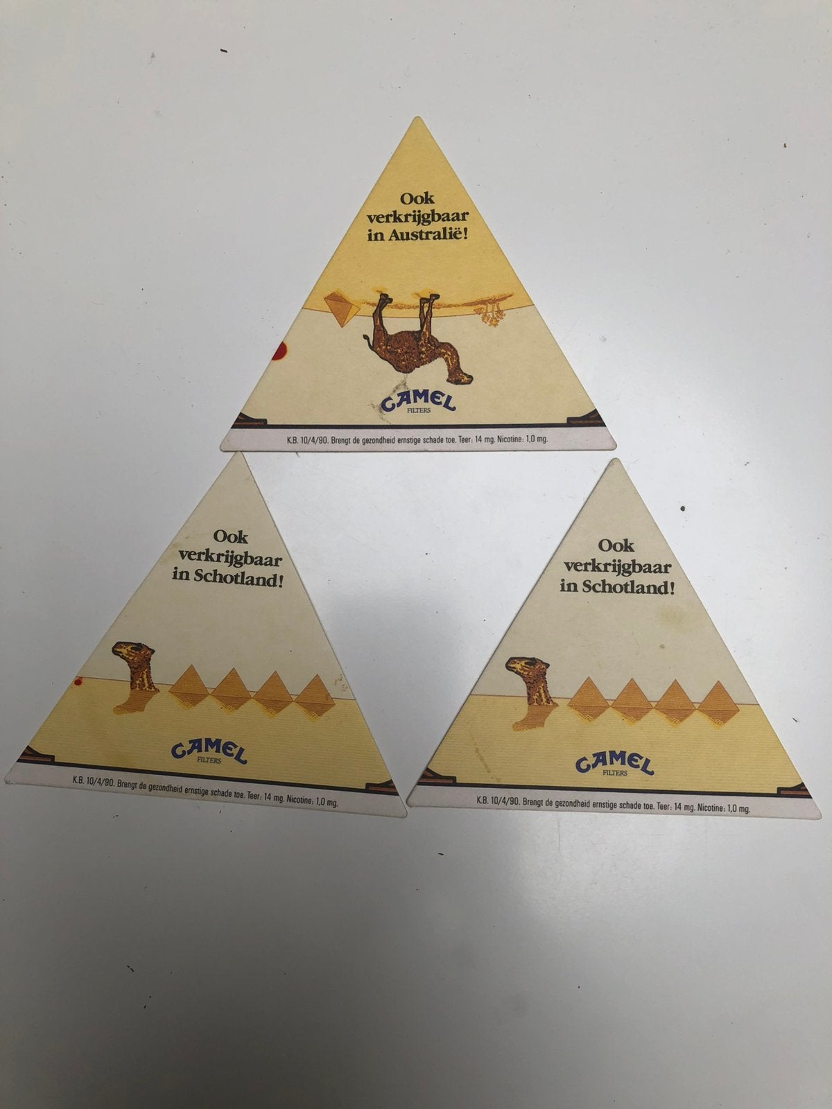Bierviltjes Camel  sigaretten, Verzamelen, Ophalen of Verzenden, Gebruikt, Viltje(s), Overige merken