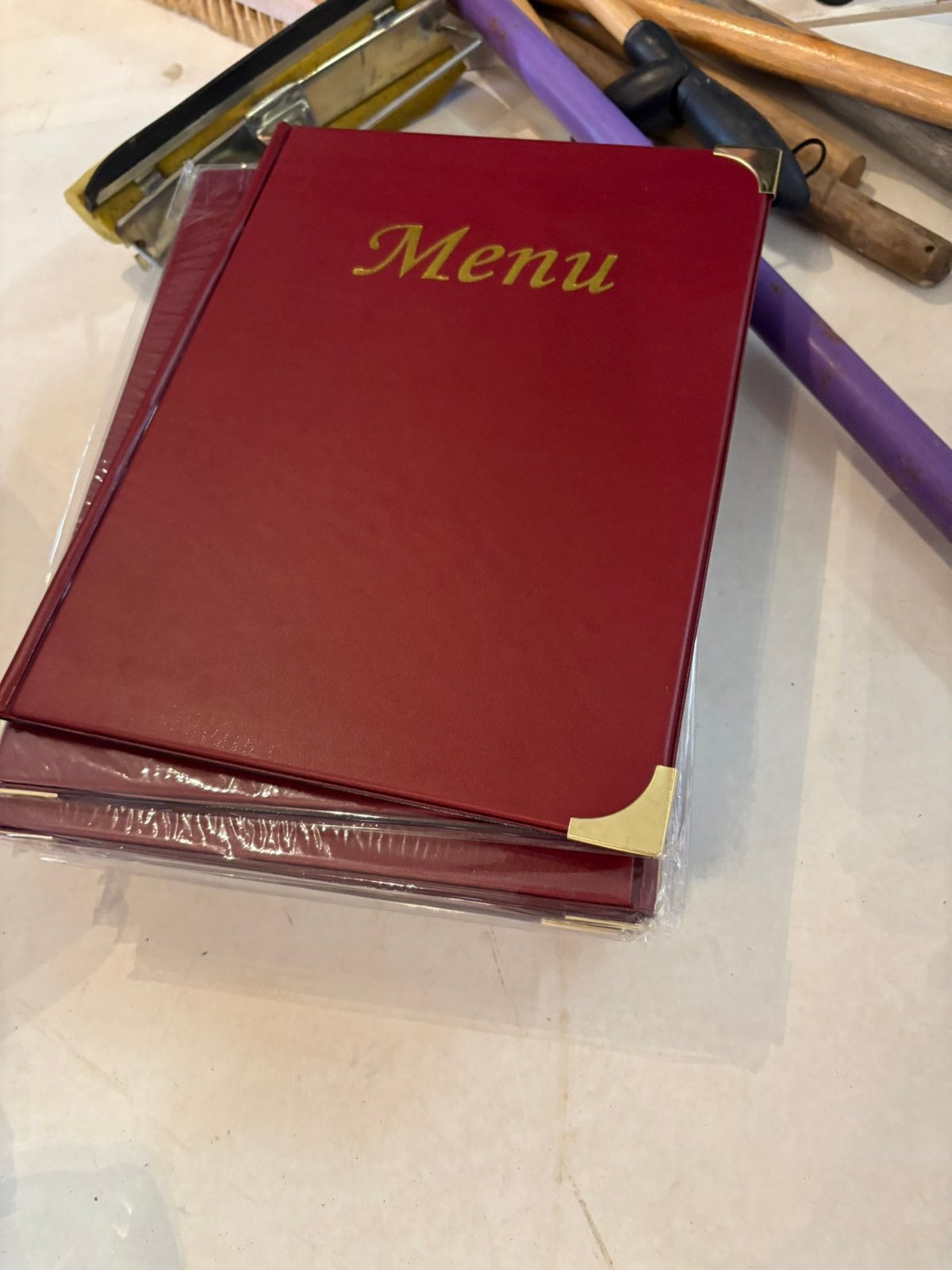 Menu mappen, Audio, Tv en Foto, Fotoalbums en Accessoires, Ophalen, Zo goed als nieuw