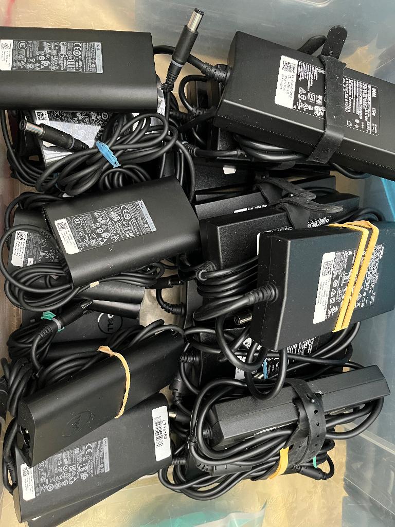 Partij Hp en Dell laptop opladers, Computers en Software, Ophalen of Verzenden
