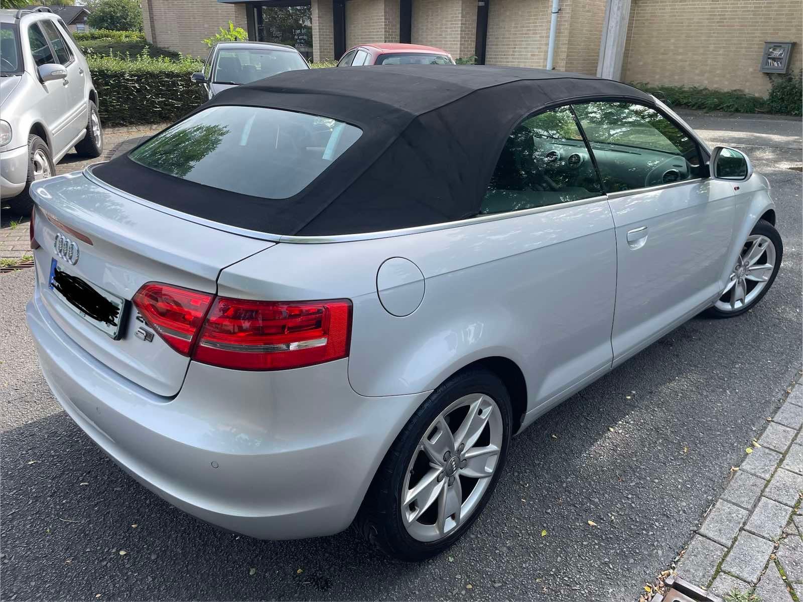Audi A3 Cabriolet S-Line Sport 2.0 TDI Automatic, Autos, Argent ou Gris, Achat, Cabriolet, Noir