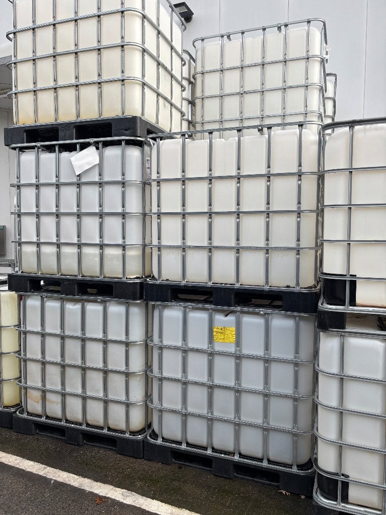 IBC op kunststof pallet, Ophalen, Kunststof, Met kraantje, 150 liter of meer