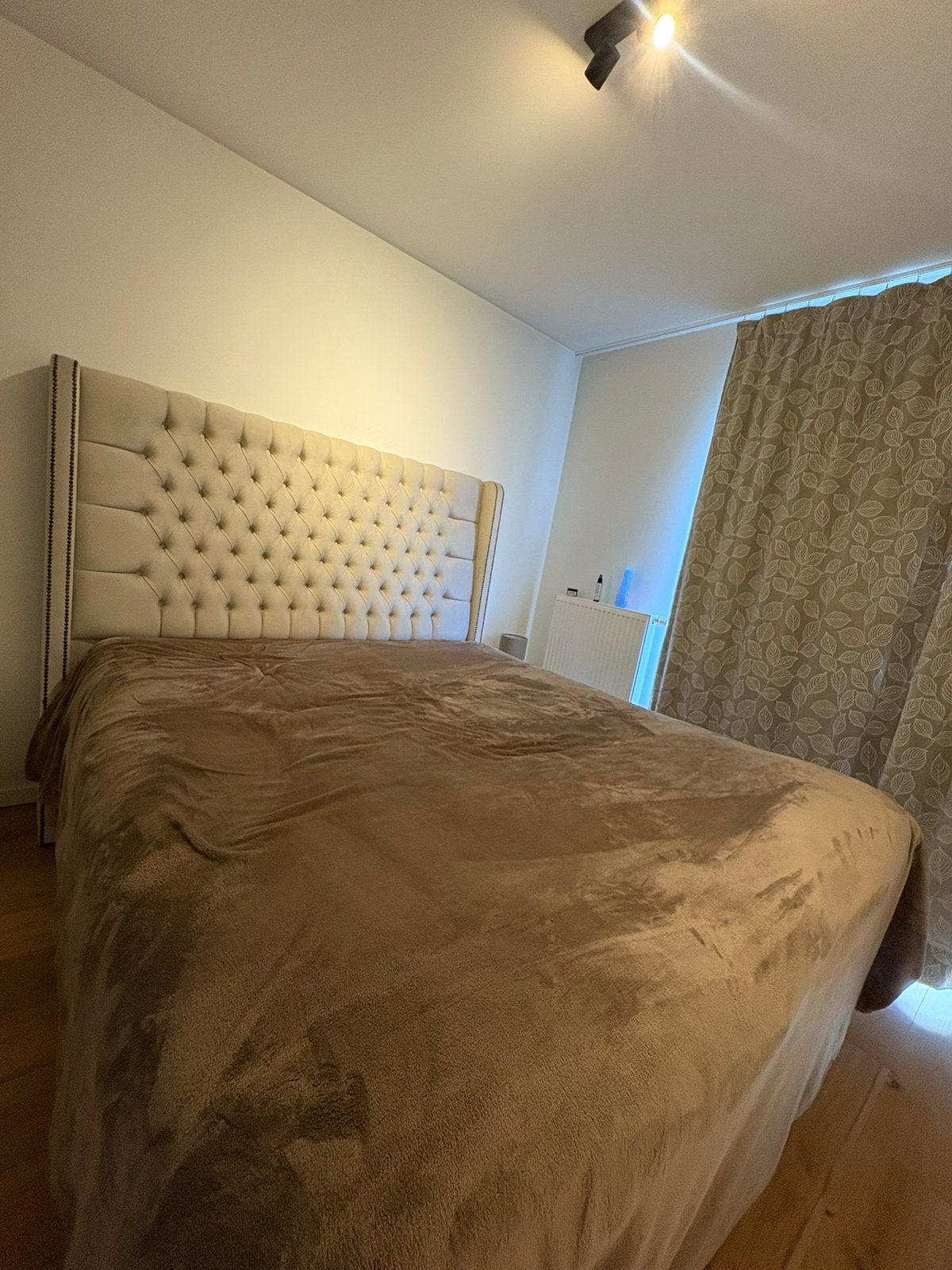 Canapé d’angle, Enlèvement, Comme neuf, Beige, 200 cm