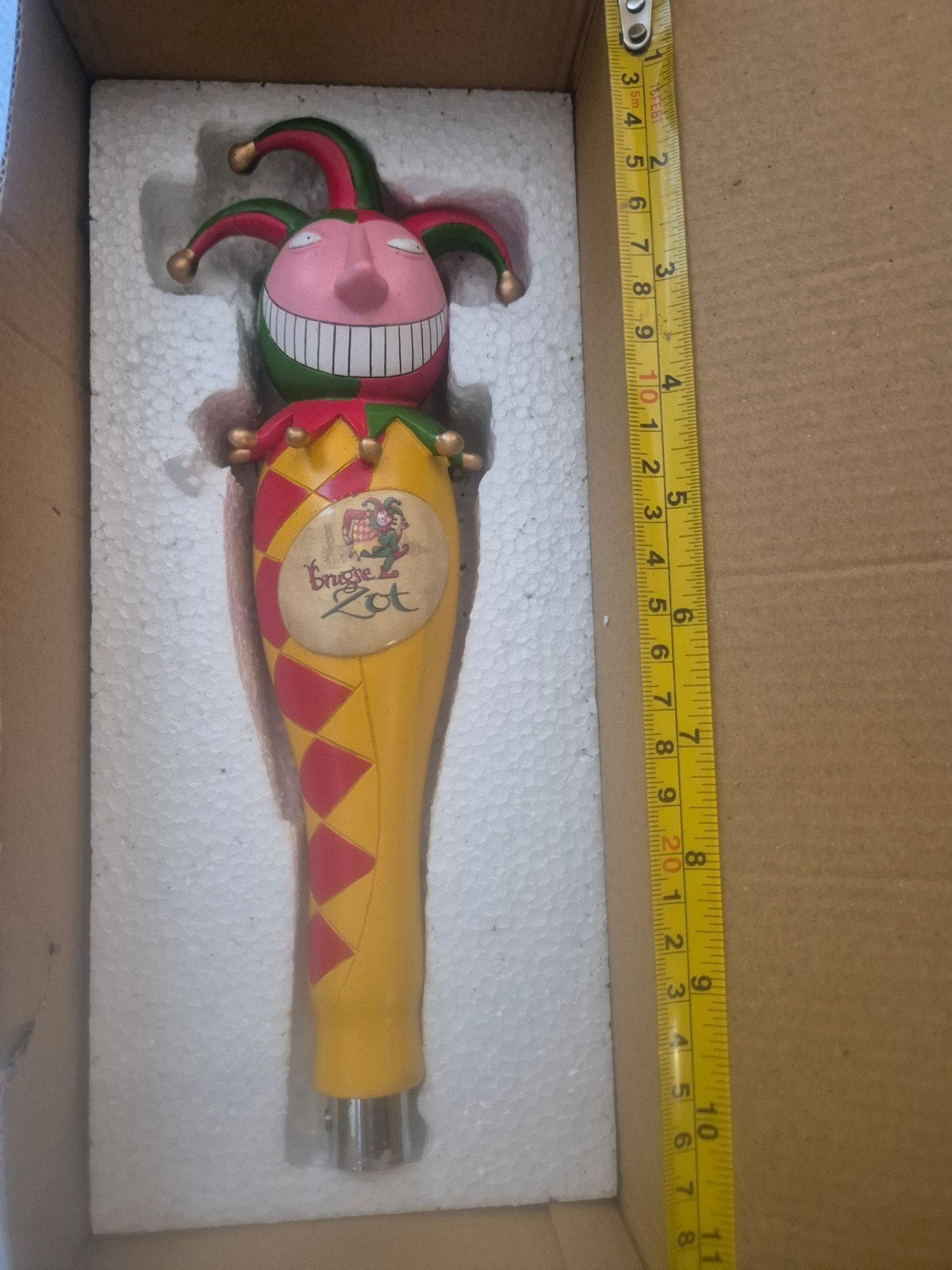 BRUGSE ZOT handgreep voor biertap - Joker/Oven - Nieuw en, Verzamelen, Merken en Reclamevoorwerpen, Verpakking, Ophalen of Verzenden