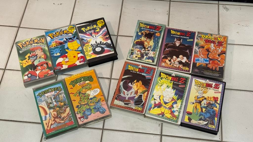 Pokémon & Teenage Mutant Ninja Turtles VHS Lot, Ophalen of Verzenden, Zo goed als nieuw