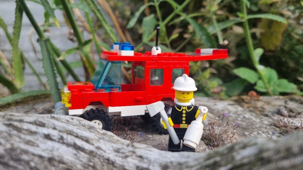 vintage Legoland set 6643 brandweerwagen, Gebruikt, Lego, Ophalen of Verzenden, Complete set