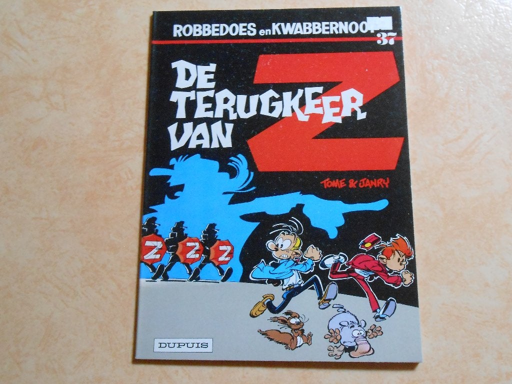 Robbedoes en Kwabbernoot 37 De terugkeer van Z 1986 1 ste dr, Neuf, Enlèvement ou Envoi, Tome & Janry (cover), Une BD