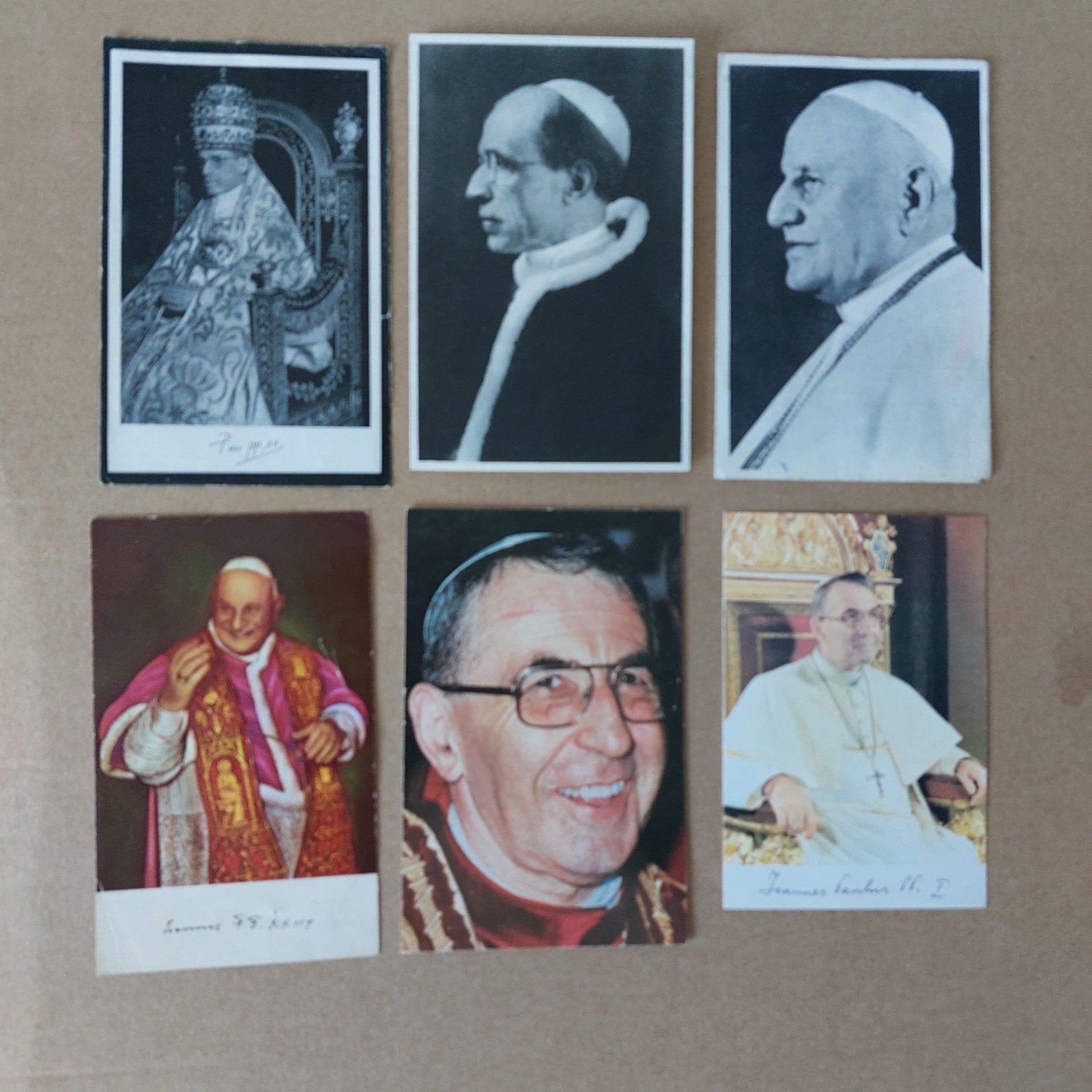 6 bidprentjes Pausen, Ophalen of Verzenden