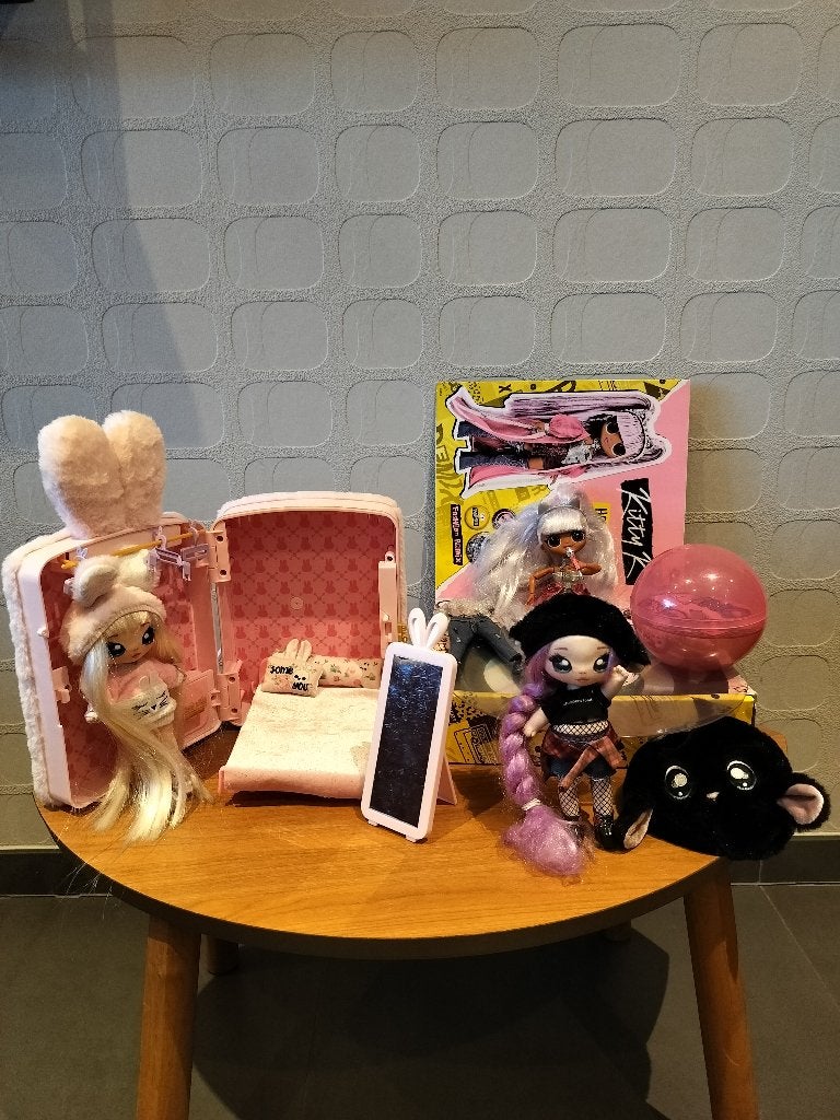 3 gecombineerde sets met NaNa popjes., Kinderen en Baby's, Speelgoed | Poppen, Ophalen, Gebruikt, Overige typen