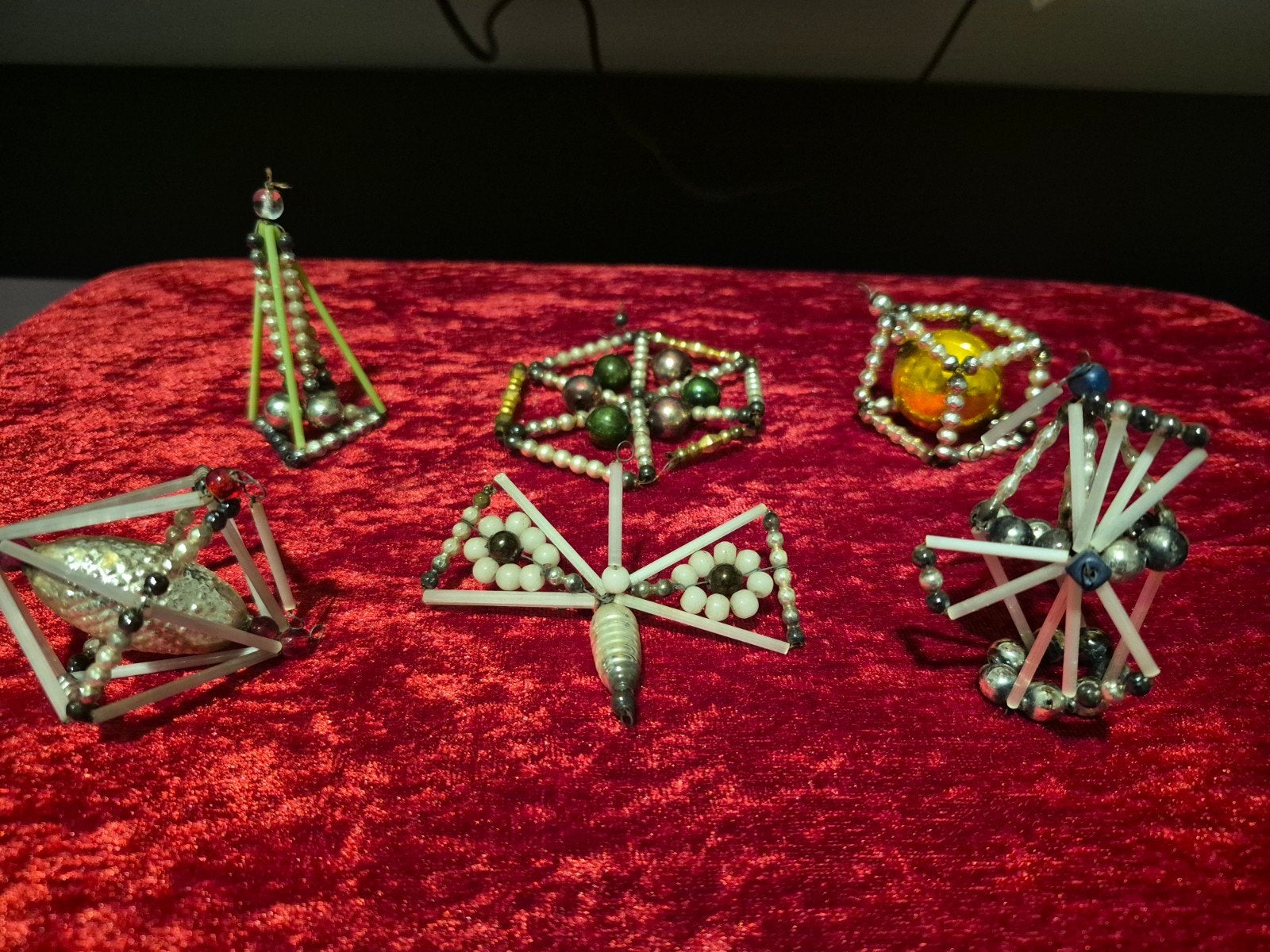 antieke kerstballen, Ophalen of Verzenden, Gebruikt