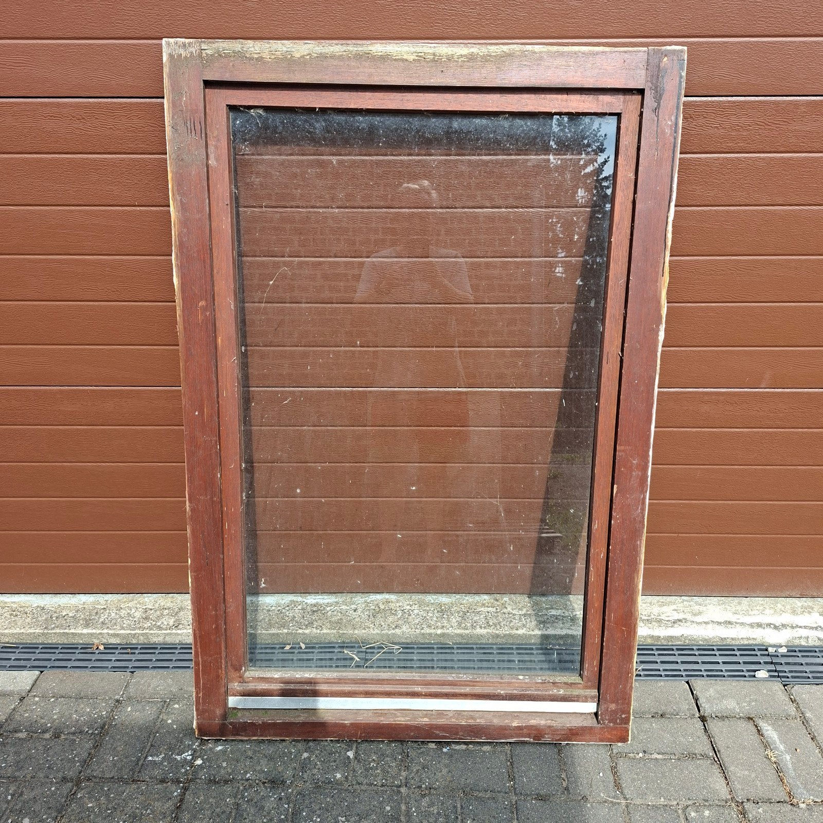 houten raam, Gebruikt, Inclusief glas, 75 tot 150 cm, Hout
