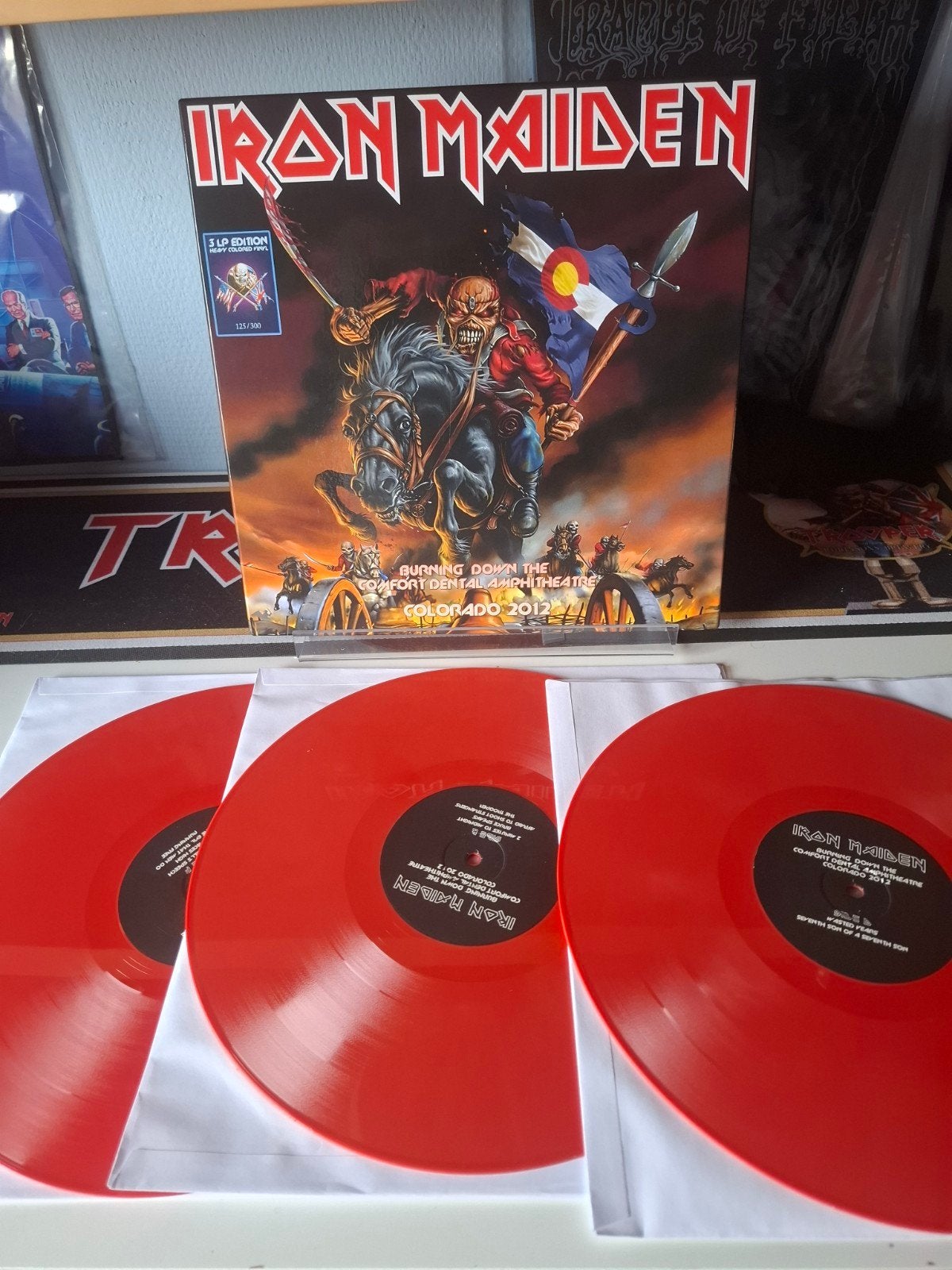 Iron maiden-Burning Down the comfort dental Amphitheatre, Ophalen of Verzenden, Nieuw in verpakking, 12 inch, Boxset