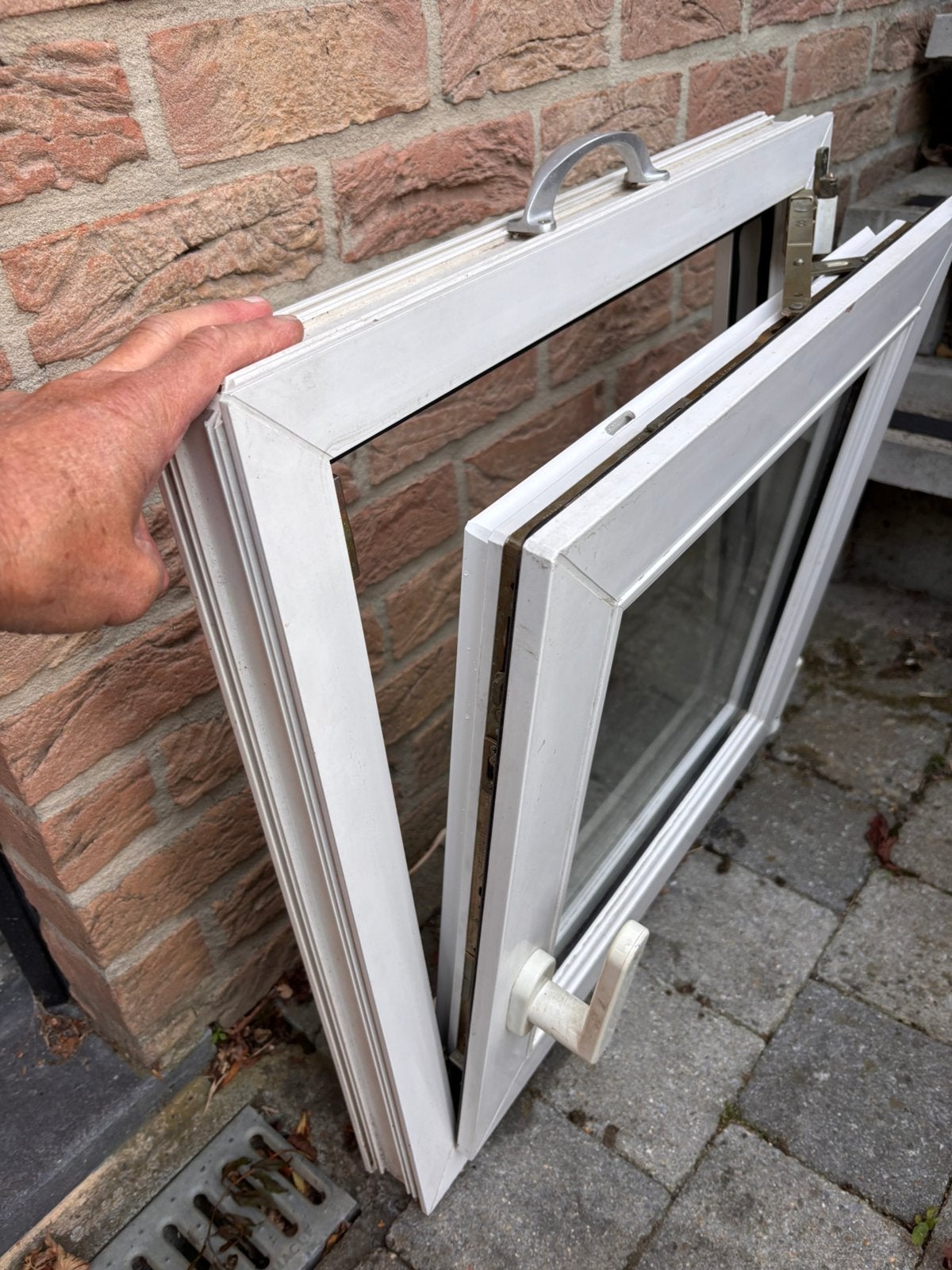 Petit châssis PVC, Bricolage & Construction, Enlèvement, Comme neuf, Double vitrage