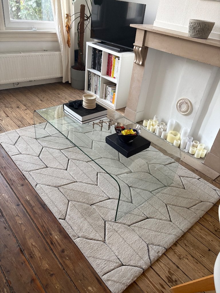 Tapijt, Ophalen, Gebruikt, Beige, 150 tot 200 cm