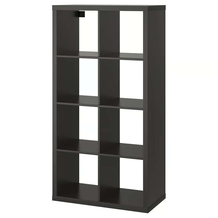 Étagère IKEA KALLAX noire – 8 cases (77 x 147 cm), Maison & Meubles, Enlèvement, Utilisé