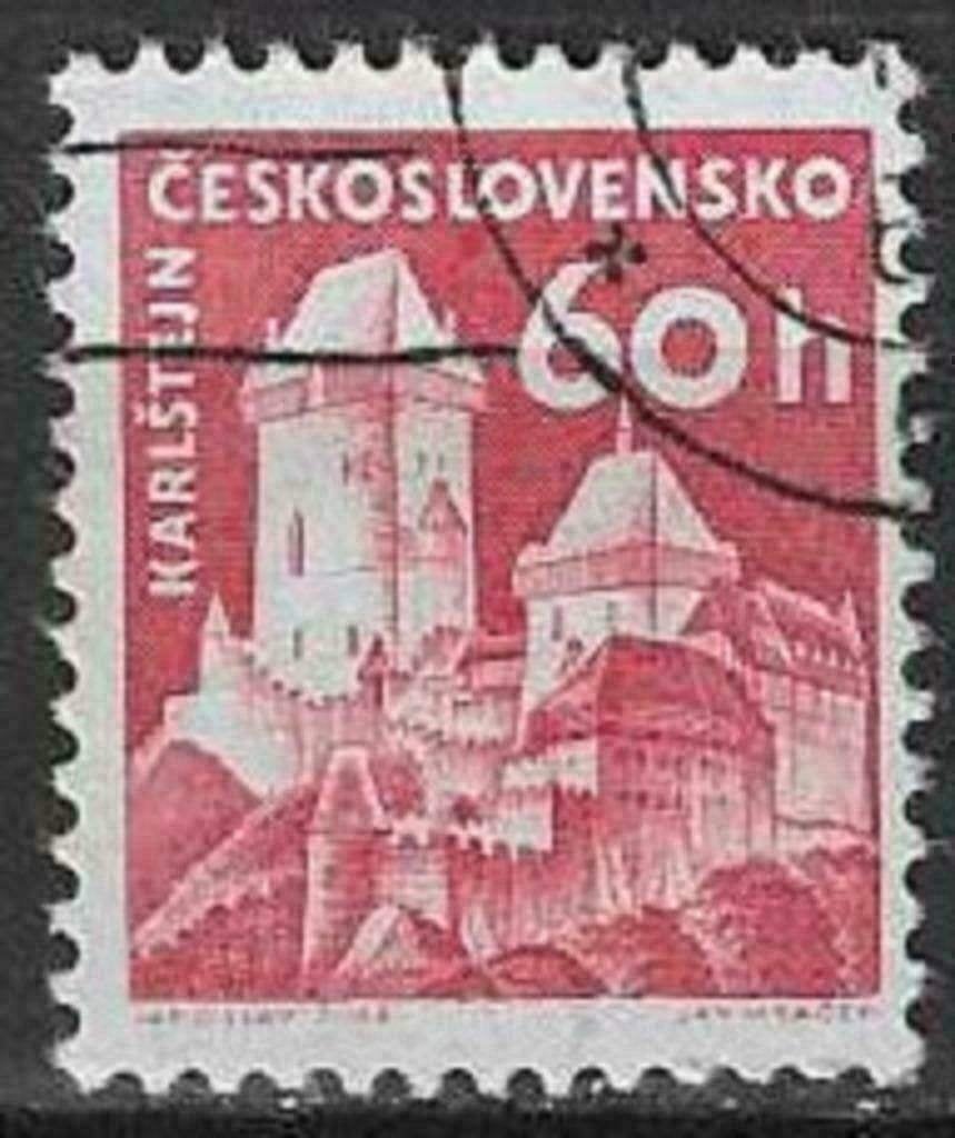 Tchécoslovaquie 1960 - Yvert 1073 - Châteaux - Karluv (ST), Envoi, Affranchi
