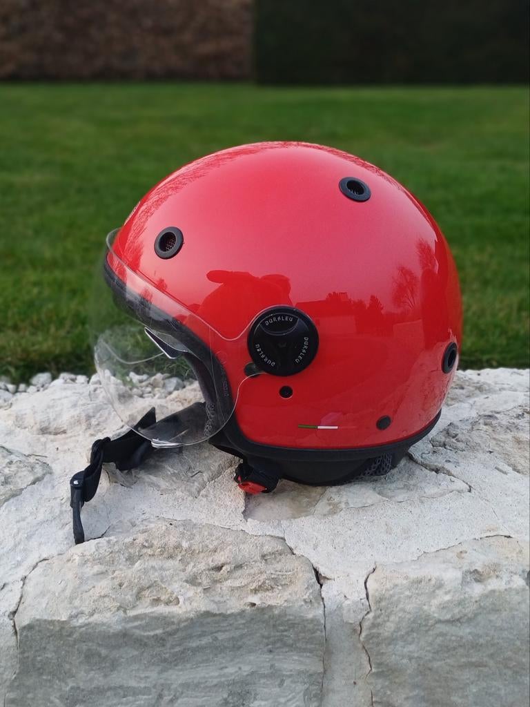 Casque moto/Medium/Rouge/Duraleu/, Vélos & Vélomoteurs, Accessoires vélo | Casques de vélo, Enlèvement ou Envoi, M, Comme neuf
