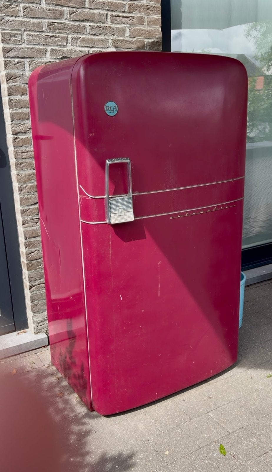 Vintage originele Amerikaanse koelkast, Elektronische apparatuur, Koelkasten en IJskasten, Ophalen, Gebruikt