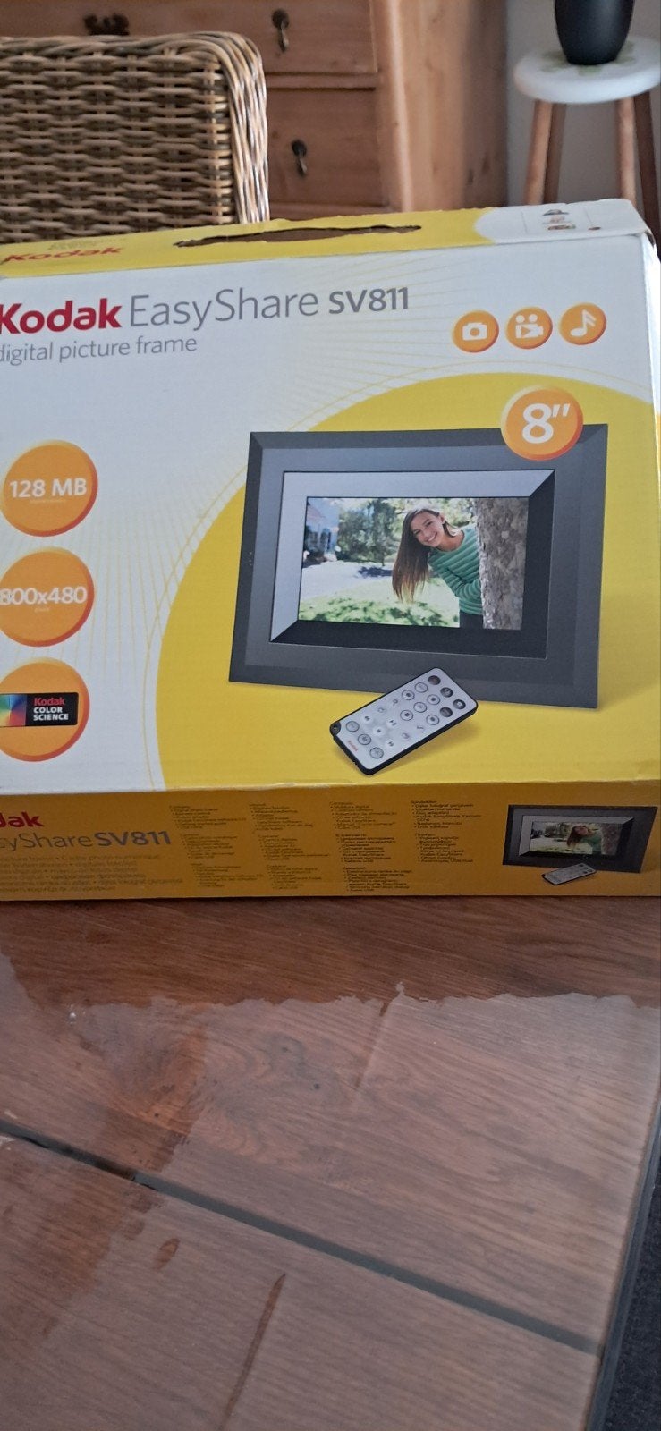 Kodak EASYSHARE SV811 Digital Picture Frame, Audio, Tv en Foto, Foto | Digitale fotokaders, Ophalen, Kodak, Afstandsbediening