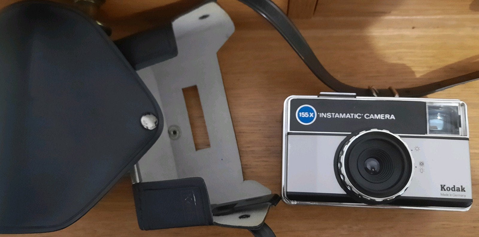 kodak analoge instamax met flits en originele lederen tas, Ophalen of Verzenden, Fototoestel