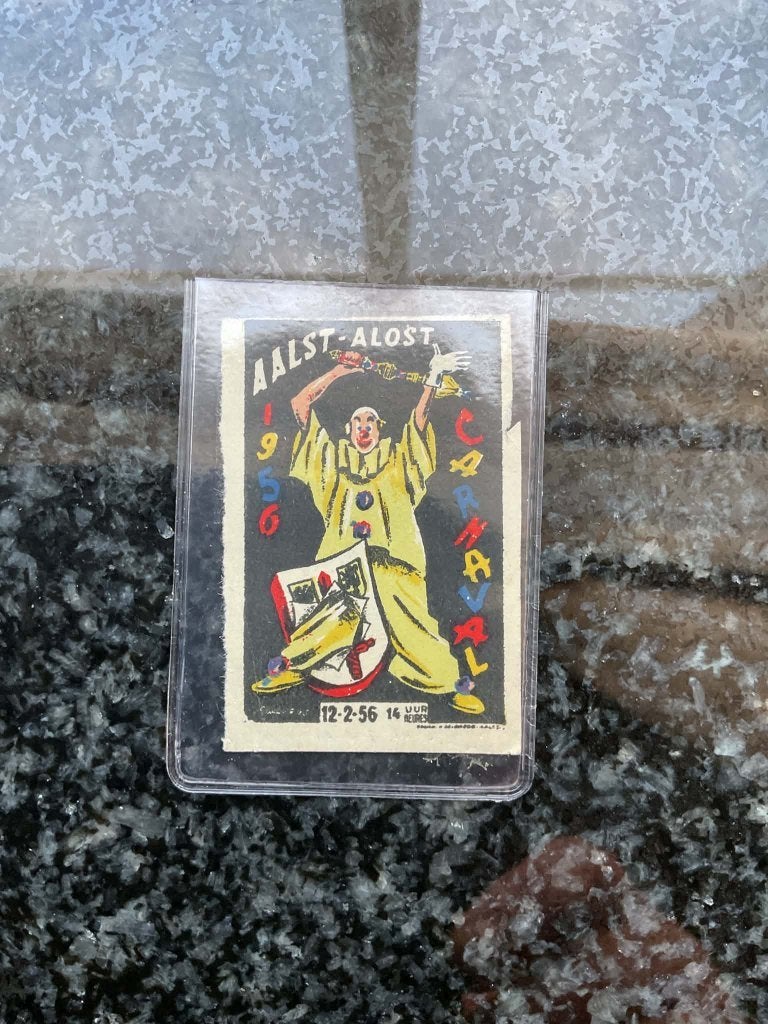 Aalst carnaval sluitzegel 1956, Verzamelen, Ophalen