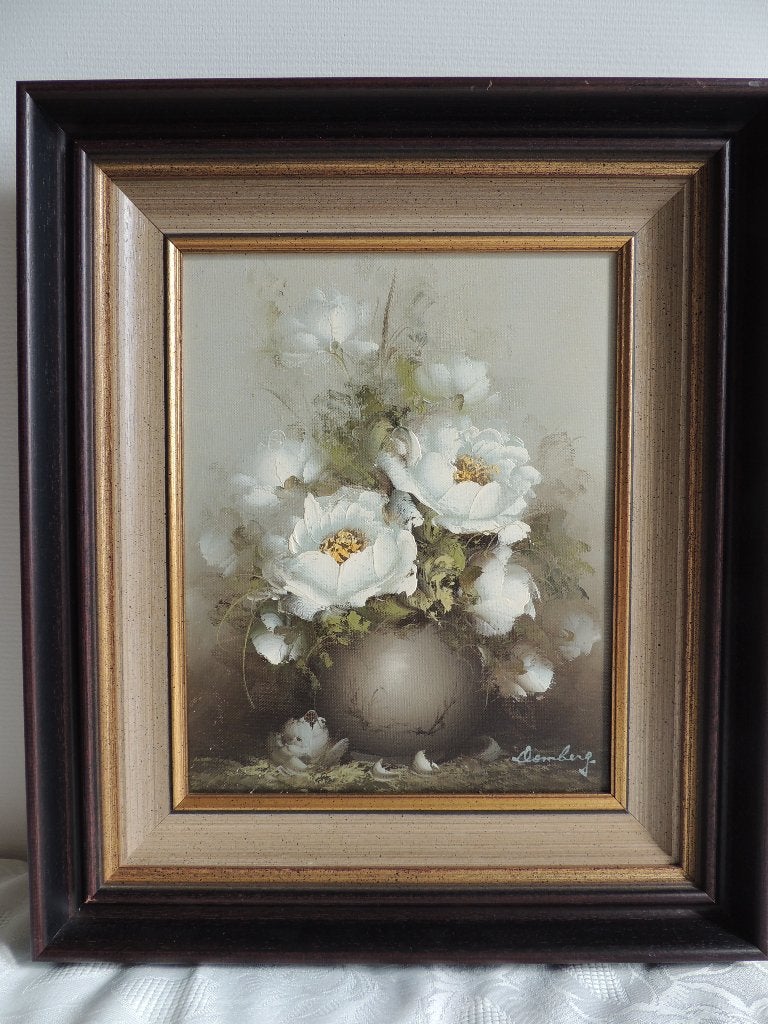 Schilderij Anton Domberg, Antiquités & Art, Art | Peinture | Classique, Peinture à l'huile, Panneau, Enlèvement, Encadré
