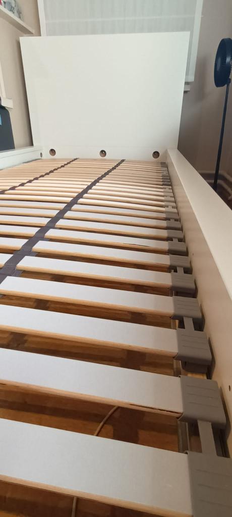 1 persoons bed met Lattebodem, 90 cm, Enlèvement, 200 cm, Une personne