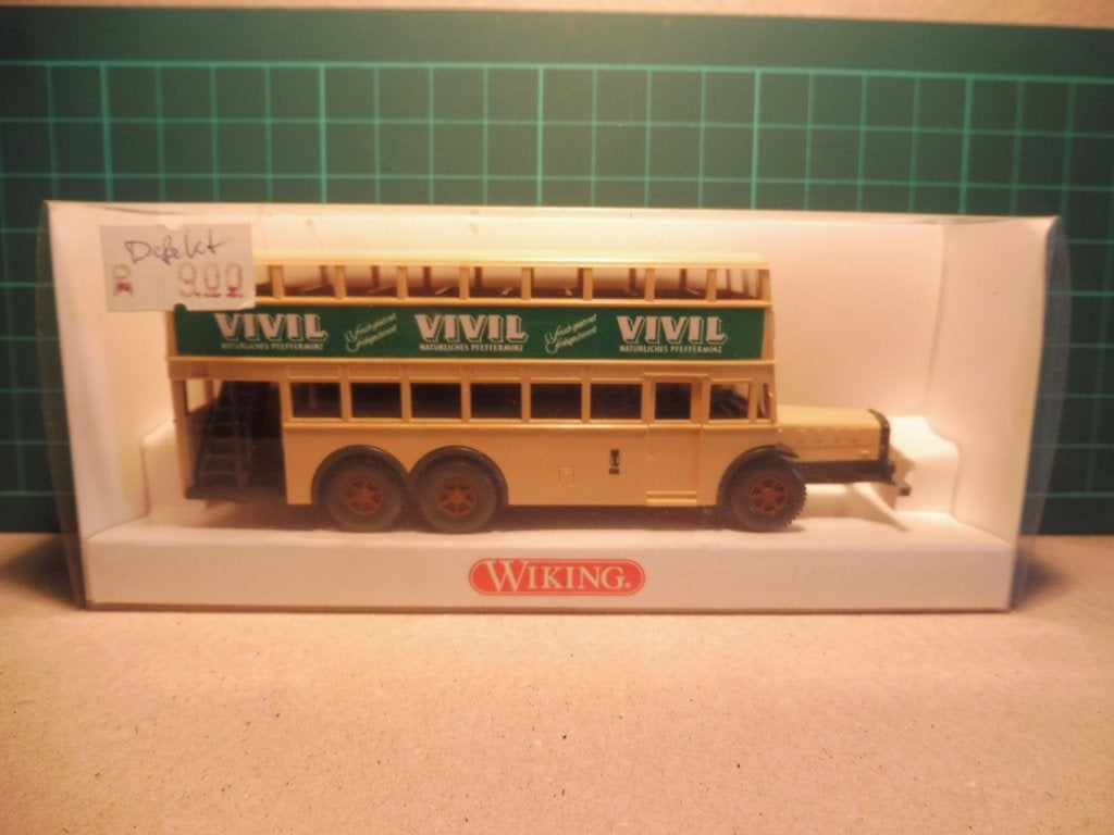 1:87 Wiking Berliner Doppeldeckbus D38 Zehlendorf Vivil, Hobby en Vrije tijd, Ophalen of Verzenden, Gebruikt, Bus of Vrachtwagen