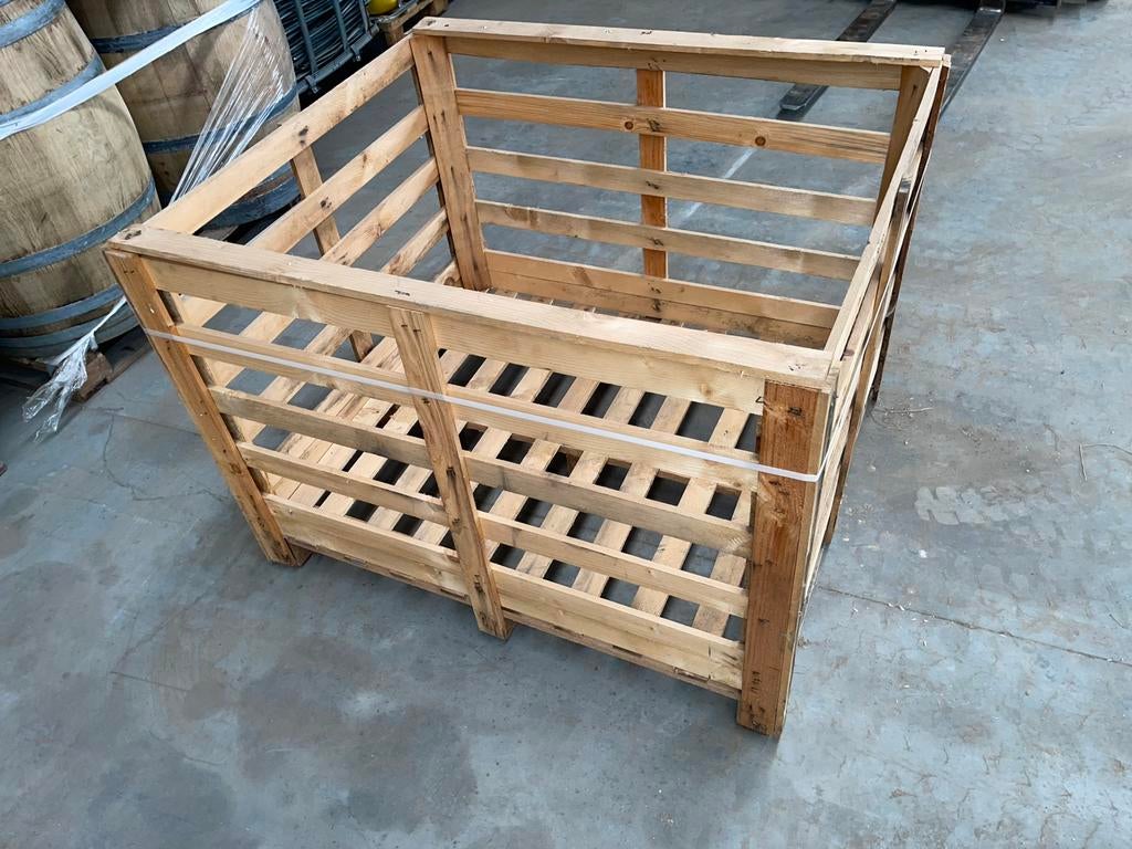 Palletbox, doos (vuilnisbak, houten kooi), houten pallet, Ophalen of Verzenden, Pallet